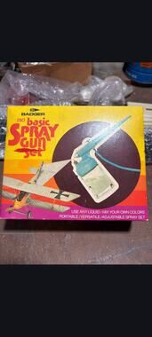 Badger Air Brush Co. Basic Spray Gun Set Model 250 Vintage Includes Box